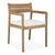 Jack Outdoor Dining Chair With Cushion Dining Chair Ethnicraft Teak With Off White 