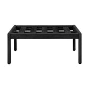 Jack Outdoor Footstool Frame Footrest Ethnicraft Teak Black 