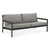 Jack Outdoor Sofa Sofa Ethnicraft 2 Seater Mocha Teak Black