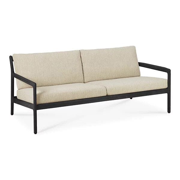 Jack Outdoor Sofa Sofa Ethnicraft 2 Seater Natural Teak Black