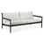 Jack Outdoor Sofa Sofa Ethnicraft 2 Seater Off white Teak Black