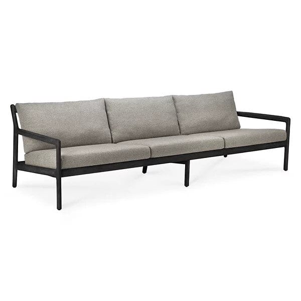 Jack Outdoor Sofa Sofa Ethnicraft 3 seater Mocha Teak Black