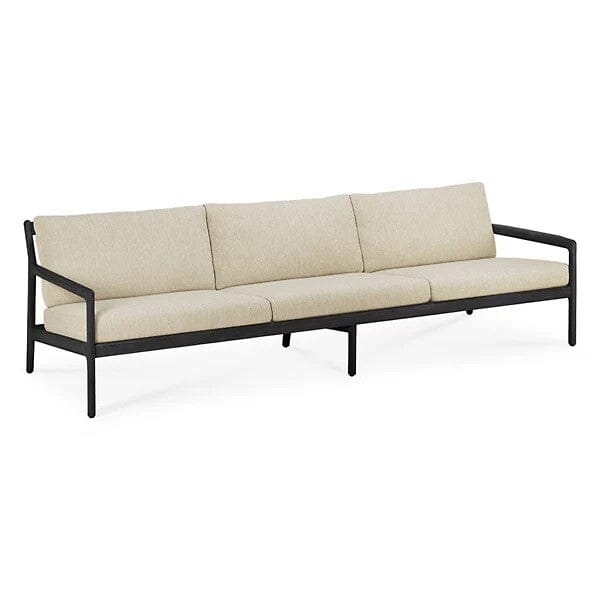 Jack Outdoor Sofa Sofa Ethnicraft 3 seater Natural Teak Black