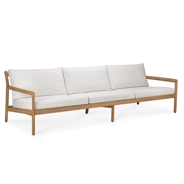 Jack Outdoor Sofa Sofa Ethnicraft 3 seater Off white Teak