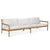 Jack Outdoor Sofa Sofa Ethnicraft 3 seater Off white Teak