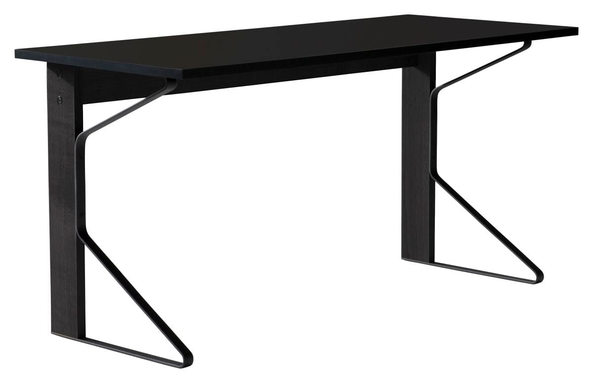 Kaari Desk Desk Artek Linoleum Black Natural Oak, Protective Varnish 