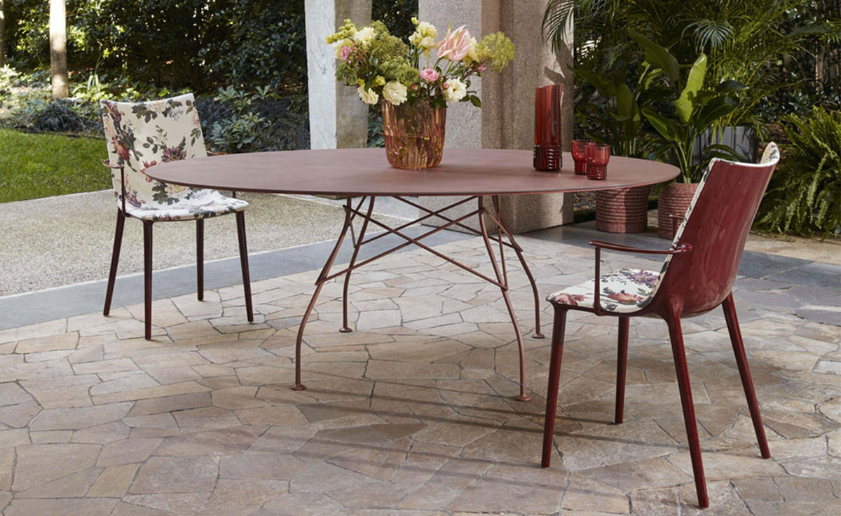 H.H.H. Chair Upholstered Armchair Kartell 