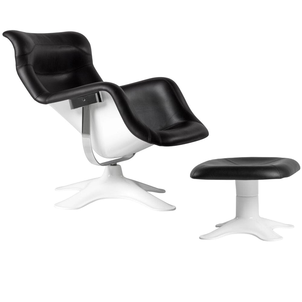 Karuselli Lounge Chair &amp; Ottoman lounge chair Artek Add Ottoman + $4805.00.00 Leather Upholstery Black 