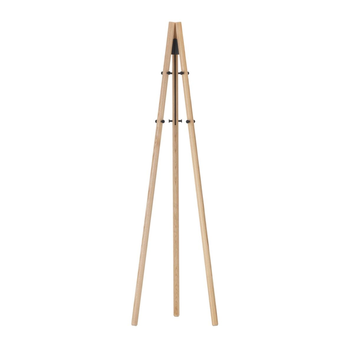 Kiila Coat Stand Miscellaneous Artek Legs Black Lacquered-Structure and Hooks Black 