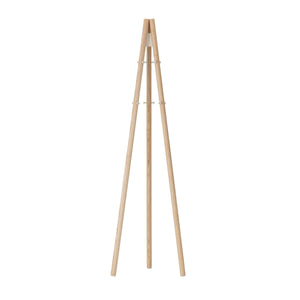 Kiila Coat Stand Miscellaneous Artek Legs Natural Lacquered-Structure and Hooks Stone White 