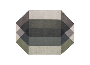 Diamond Rug - Outdoor Rug Gan Green-Grey 5’7" x 7’3" 