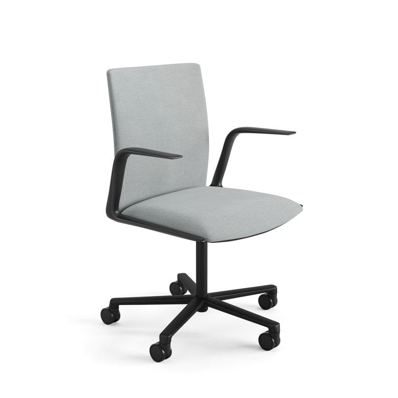 Kinesit 5 Way Swivel Base Office Chair With Fully Upholstered Chairs Arper 