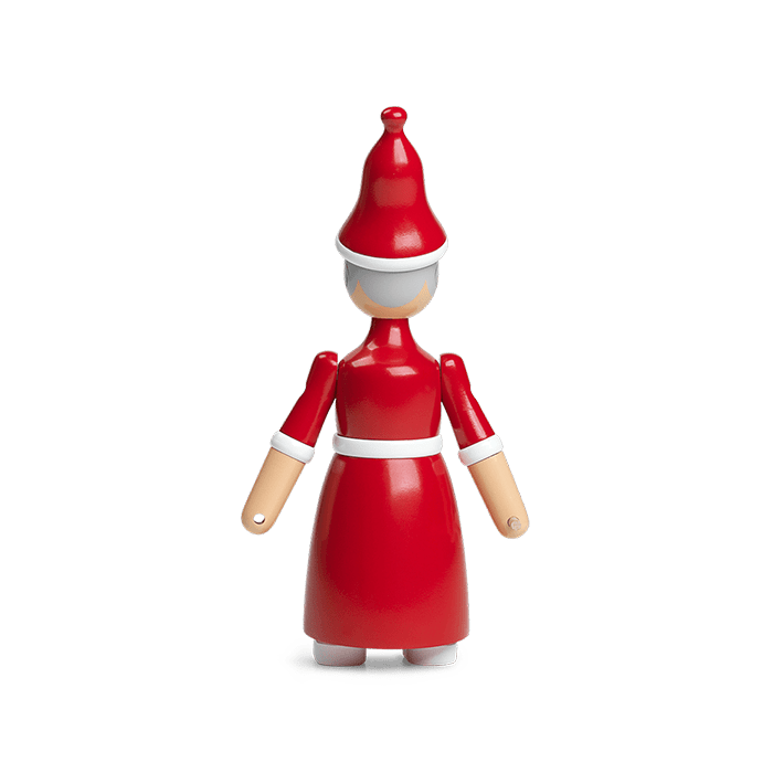 Kay Bojesen Santa Clara (Mrs. Santa), Red/White, view 2
