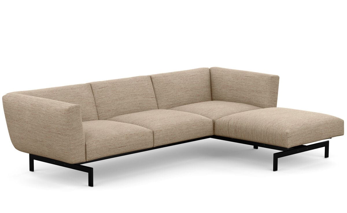 Avio Three Seat Sofa with Ottoman Sofa Knoll 