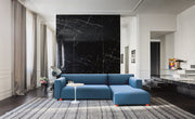 Barber Osgerby Asymmetric Sofa with Chaise Sofa Knoll 