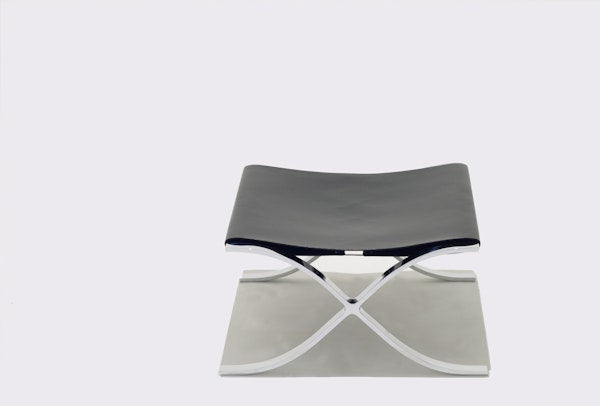 Barcelona Stool with Cowhide Sling