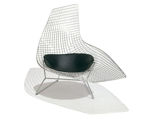 Bertoia Asymmetric Chaise Lounge With Seat Cushion lounge chair Knoll 