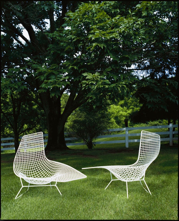 Bertoia Asymmetric Chaise Lounge With Seat Cushion