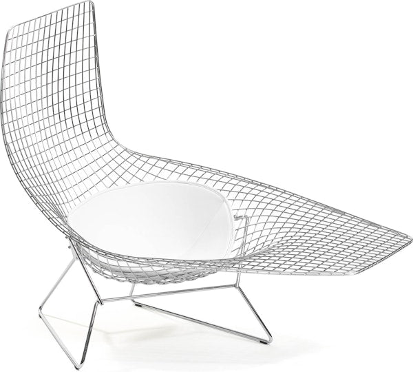 Bertoia Asymmetric Chaise Lounge With Seat Cushion