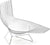 Bertoia Asymmetric Chaise Lounge With Seat Cushion