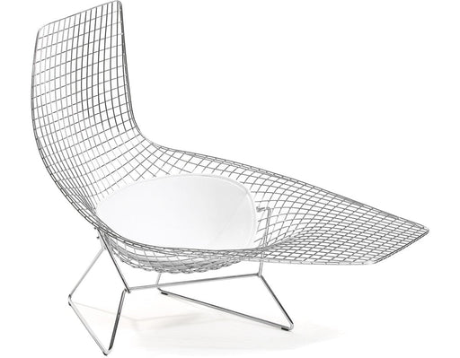 Bertoia Asymmetric Chaise Lounge With Seat Cushion lounge chair Knoll 