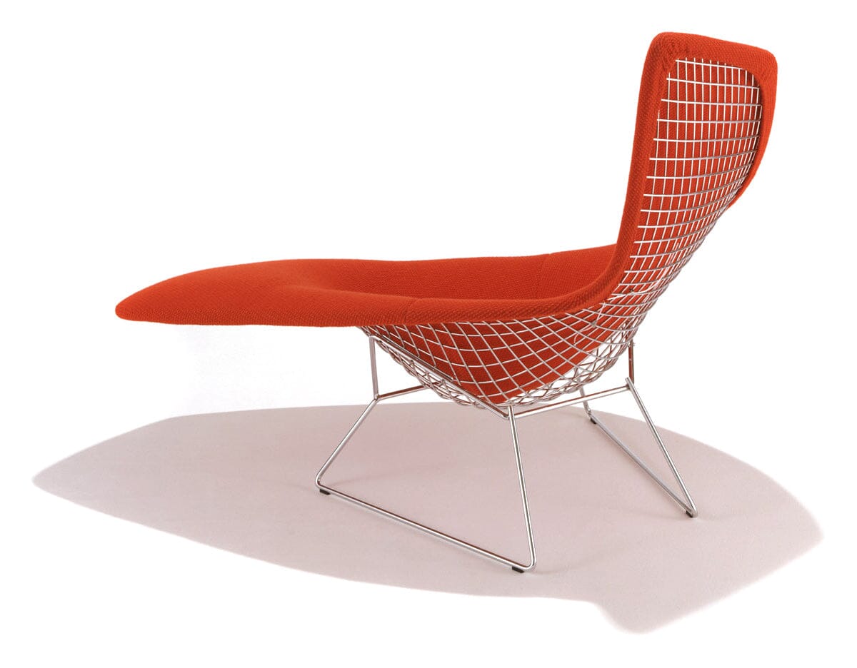Bertoia Asymmetric Chaise With Full Cover lounge chair Knoll 