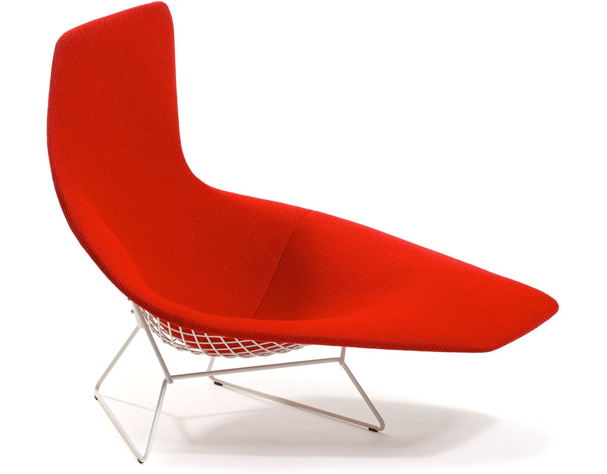Bertoia Asymmetric Chaise With Full Cover lounge chair Knoll 