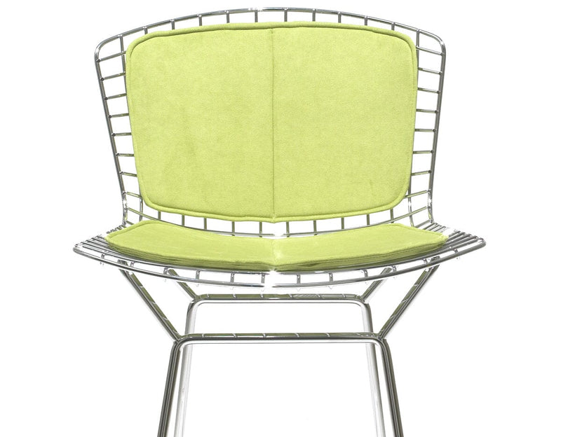 Bertoia Stool with Seat and Back Pad bar seating Knoll 