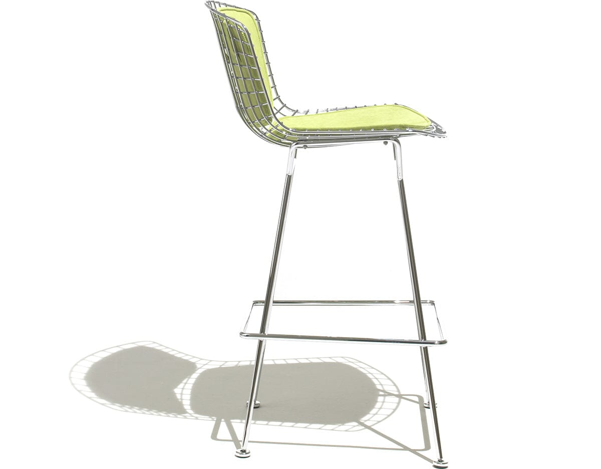Bertoia Stool with Seat and Back Pad bar seating Knoll 
