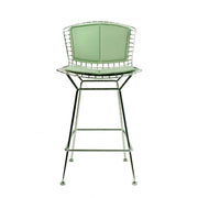 Bertoia Stool with Seat and Back Pad bar seating Knoll 