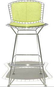 Bertoia Stool with Seat and Back Pad bar seating Knoll 