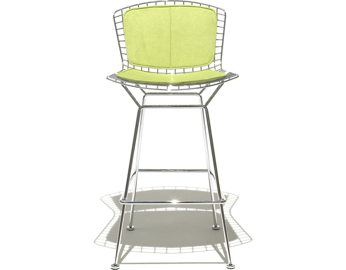 Bertoia Stool with Seat and Back Pad bar seating Knoll 
