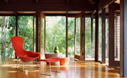 Bertoia Bird Chair and Ottoman lounge chair Knoll 