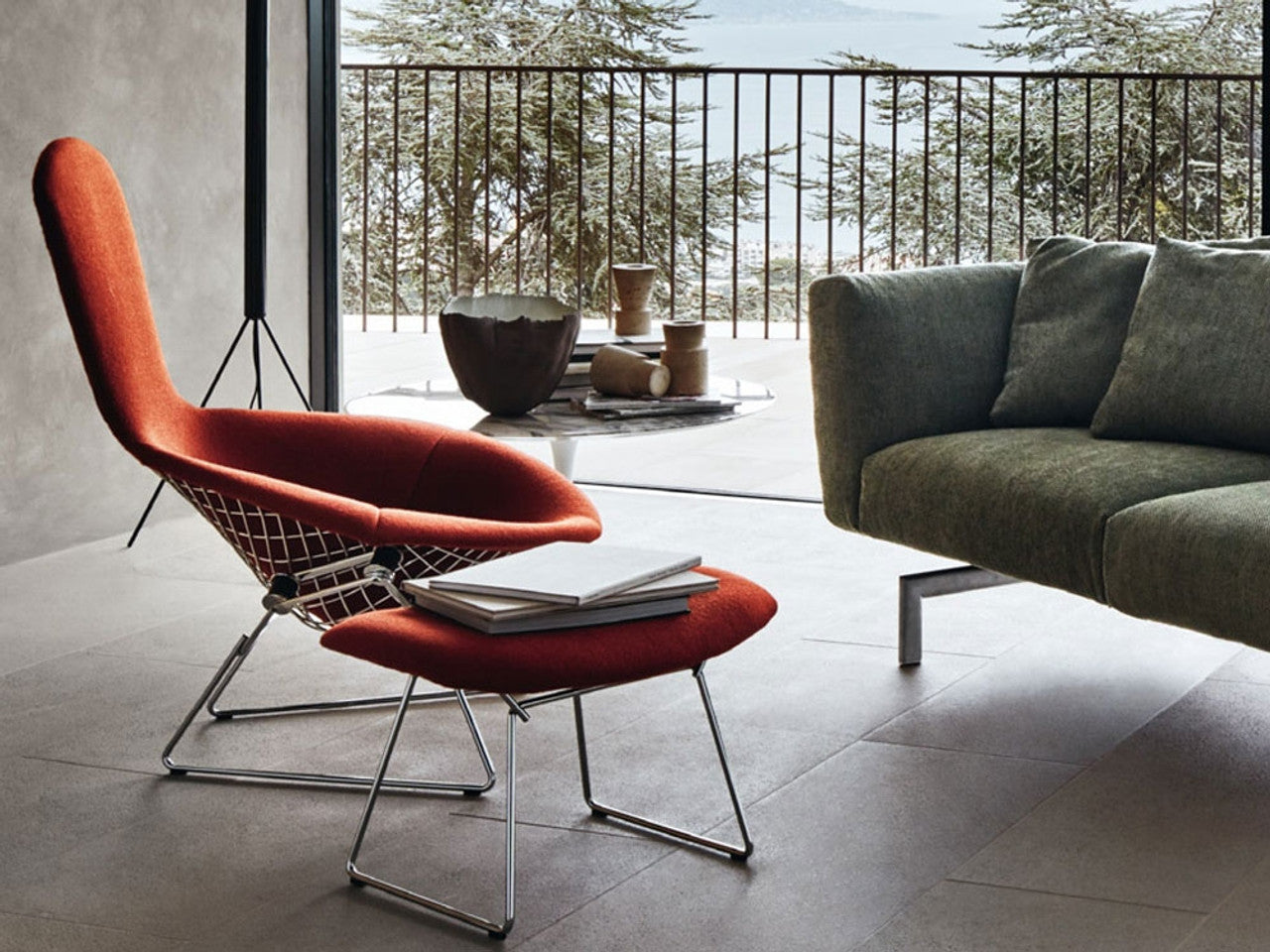 Bertoia Bird Ottoman