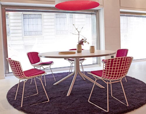 Bertoia Side Chair with Seat and Back Pad Side/Dining Knoll 