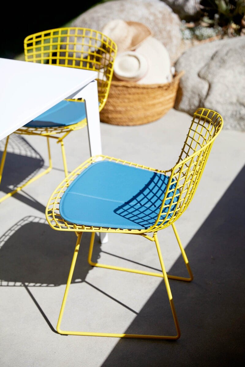 Bertoia Side Chair with Seat Pad Side/Dining Knoll 