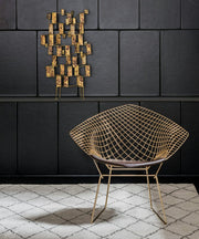 Bertoia Small Diamond Chair with Seat Pad lounge chair Knoll 