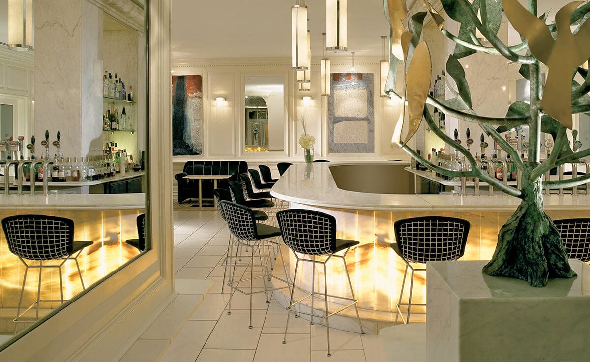 Bertoia Stool With Full Cover bar seating Knoll 