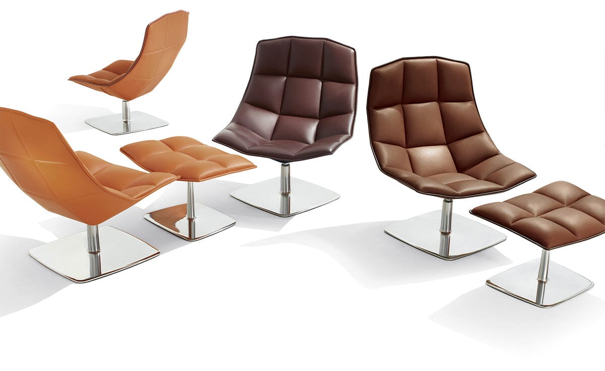 Jehs+Laub Pedestal Base Lounge &amp; Ottoman lounge chair Knoll 