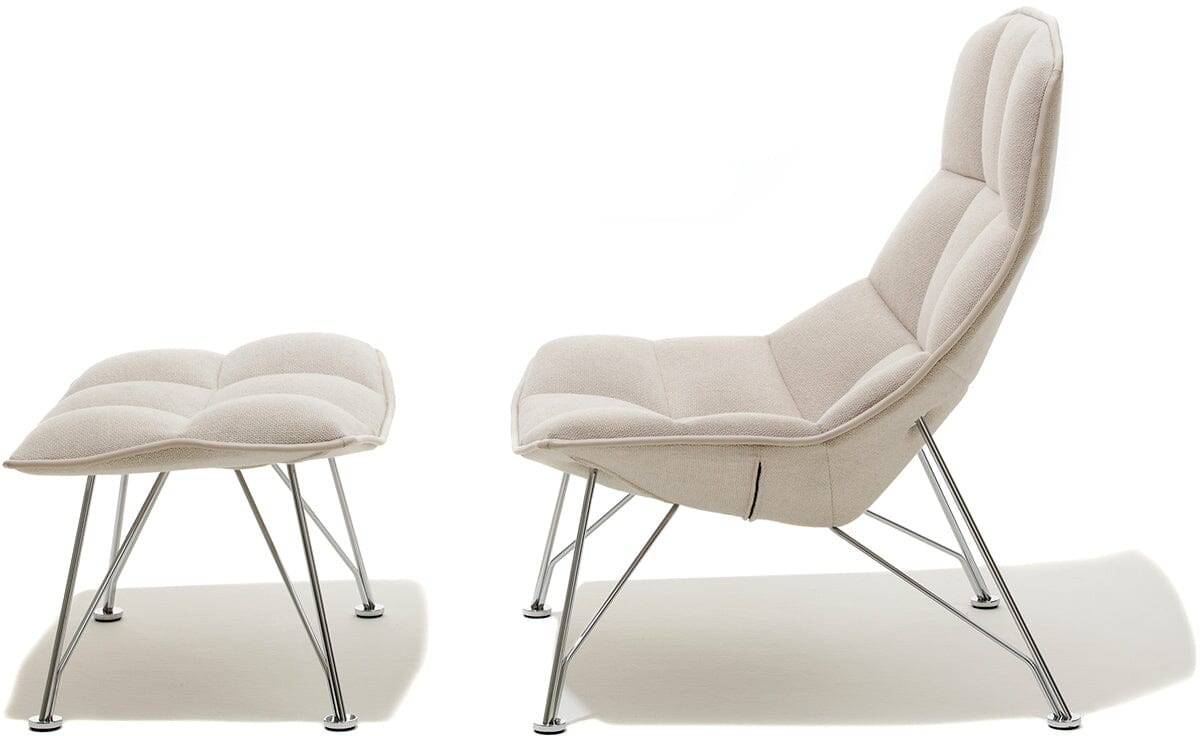 Jehs+Laub Wire Base Lounge Chair & Ottoman lounge chair Knoll 