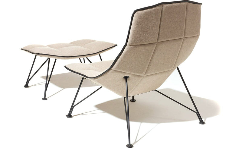 Jehs+Laub Wire Base Lounge Chair & Ottoman lounge chair Knoll 