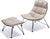 Jehs+Laub Wire Base Lounge Chair & Ottoman lounge chair Knoll 