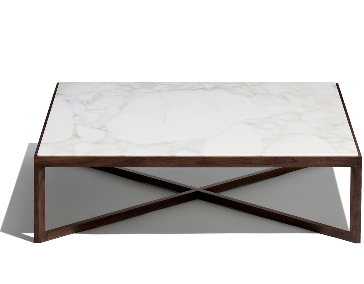 Krusin Square Coffee Table With Walnut Frame Coffee Tables Knoll 