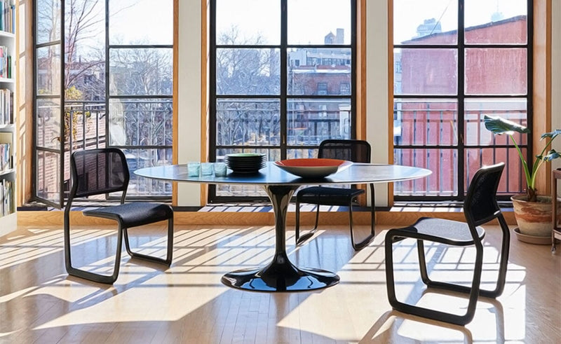 Newson Aluminum Chair Side/Dining Knoll 
