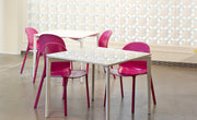 Olivares Aluminum Stacking Chair Side/Dining Knoll 