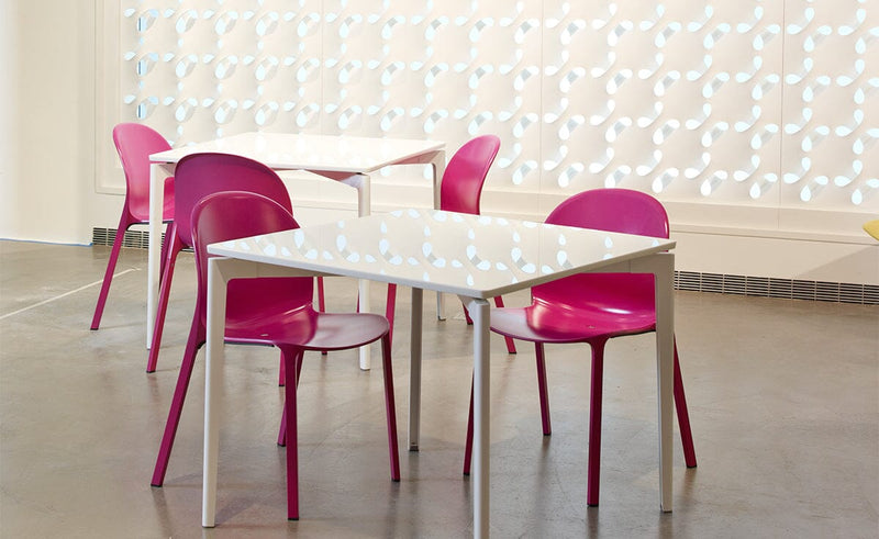 Olivares Aluminum Stacking Chair Side/Dining Knoll 