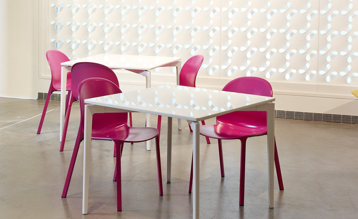 Olivares Aluminum Stacking Chair Side/Dining Knoll 