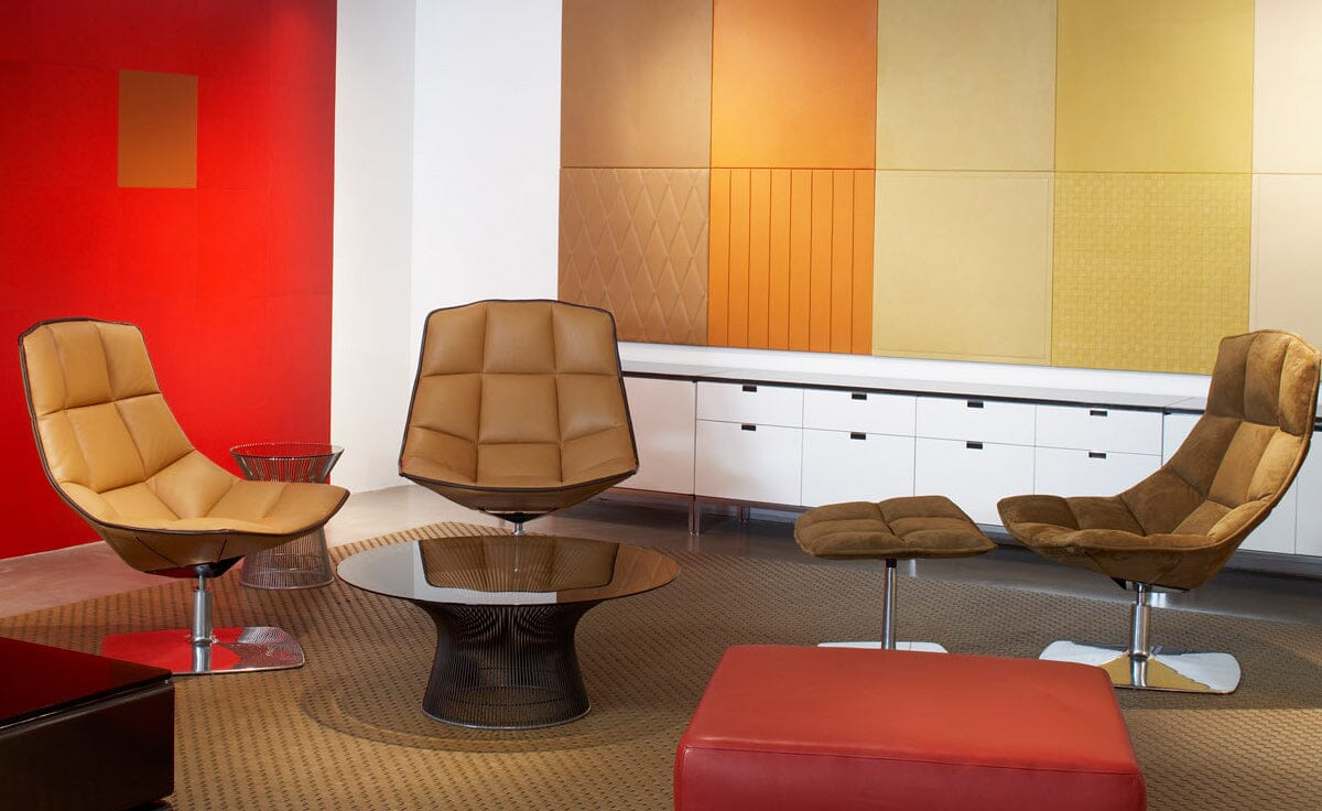 Platner Bronze 36" Coffee Table Coffee Tables Knoll 