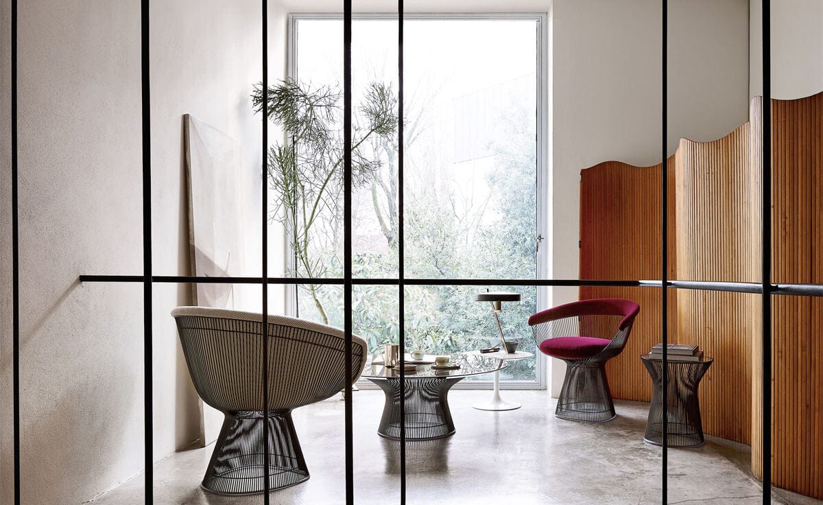 Platner Bronze 42" Coffee Table Coffee Tables Knoll 