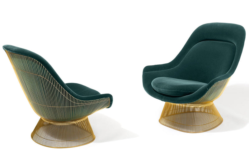 Platner Gold Plated Easy Chair lounge chair Knoll 
